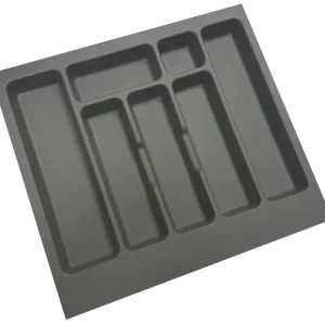 Wereldwijde Verzending Bestekbak 90cm kunststof donkergrijs