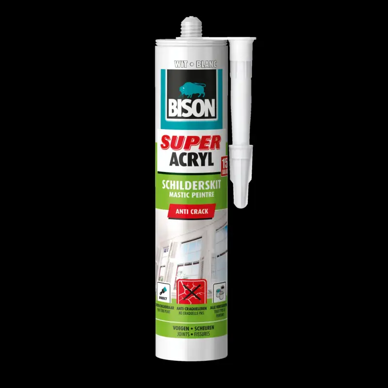Bison super acrylaat schilderskit wit 300ml Seizoensaanbieding