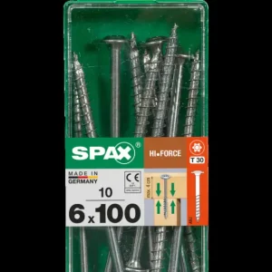 Origineel Spax schroef 'HI.Force' Wirox 6x100mm 10 stuks