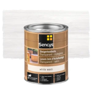 Sencys steigerhoutbeits transparant white wash 750ml Alleen Vandaag