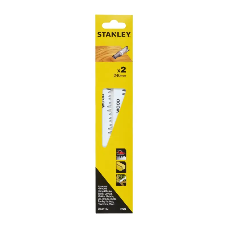 Stanley reciprozaagblad STA21182-XJ hout grof 2 stuks Goedkoop