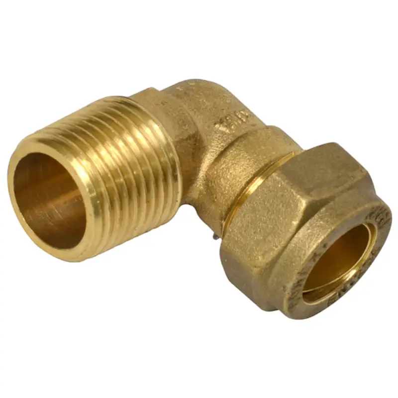 Betrouwbaar Sanivesk knel Knie overgang 15mm x 1/2"M 4pp