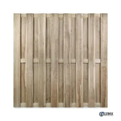 Laatste Versie Schutting Cardiff FSC geïmpregneerd grenenhout recht 180x180cm