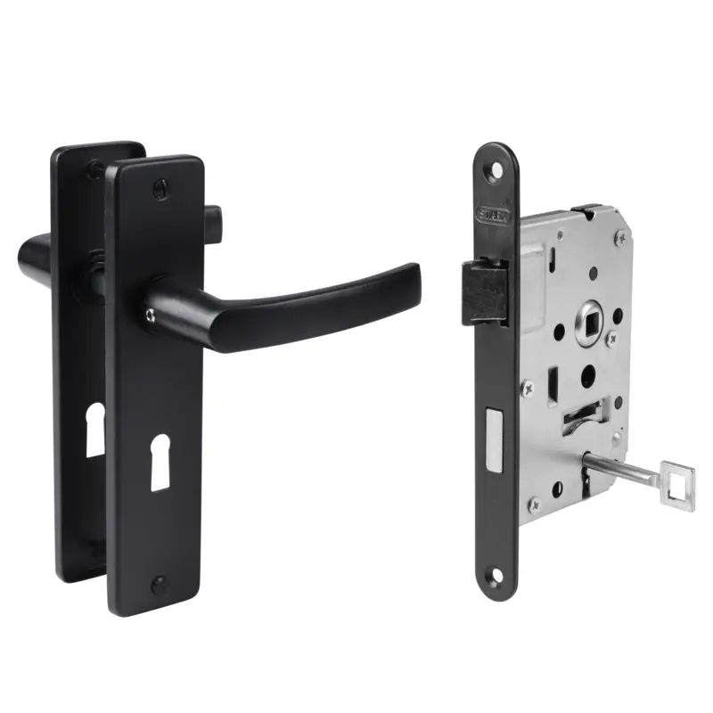 Starx Klavierslot dag/nacht zwart met beslag Betrouwbaar