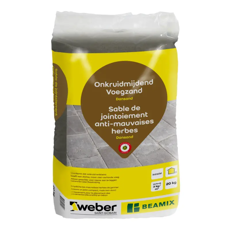 Weber Beamix Dansand antraciet 20kg Flitsaanbieding