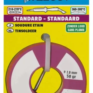 Welco tinsoldeer zonder lood 2mm 100gr Tijdelijk Beschikbaar