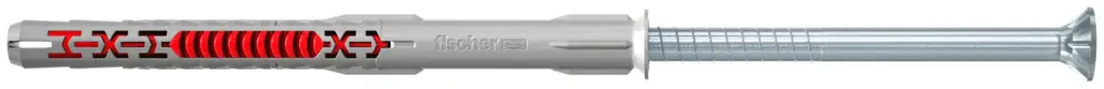 Fischer universele nylon plug DuoXpand 10x120 T + schroef met verzonken kop 10 stuks Uitverkoop