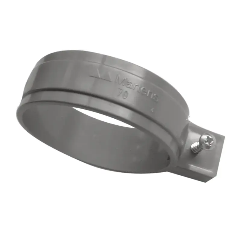 Authentiek Martens buisbeugel met M6-pen - PVC - Grijs - Ø60mm - 2 stuks